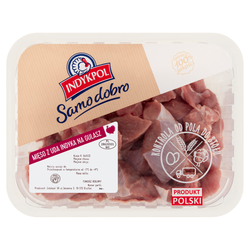 Mięso z uda indyka na gulasz
