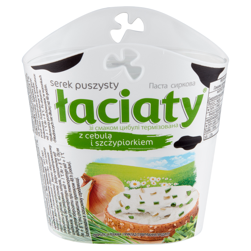 Serek puszysty z cebulką i szczypiorkiem