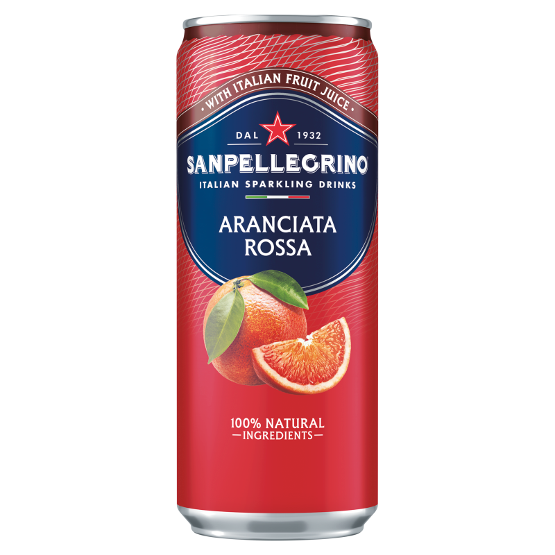 Aranciata Rossa - gazowany napój o smaku czerwonych pomarańczy