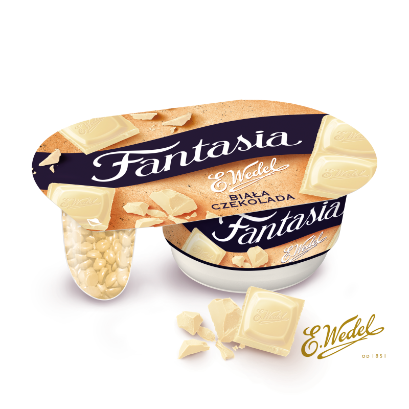 Jogurt kremowy z kawałkami białej czekolady Wedel (edycja limitowana)