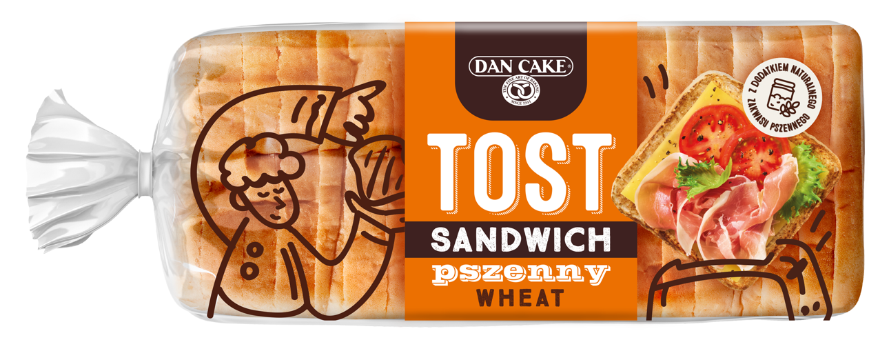 Chleb tostowy sandwich pszenny