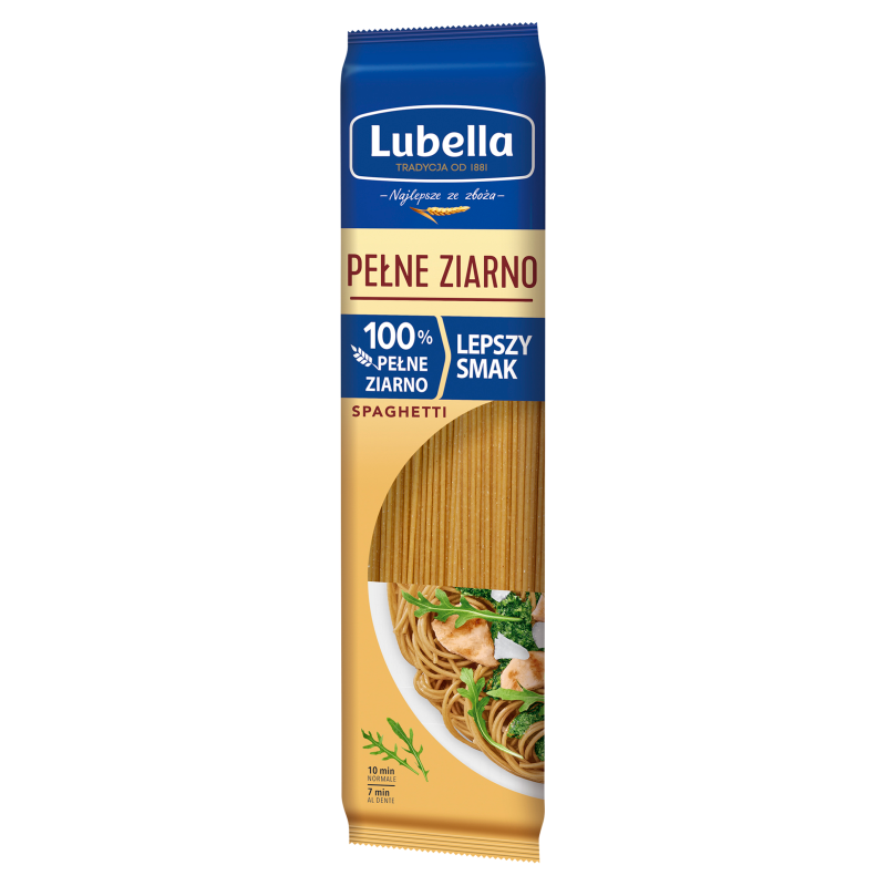 Makaron spaghetti pełnoziarniste