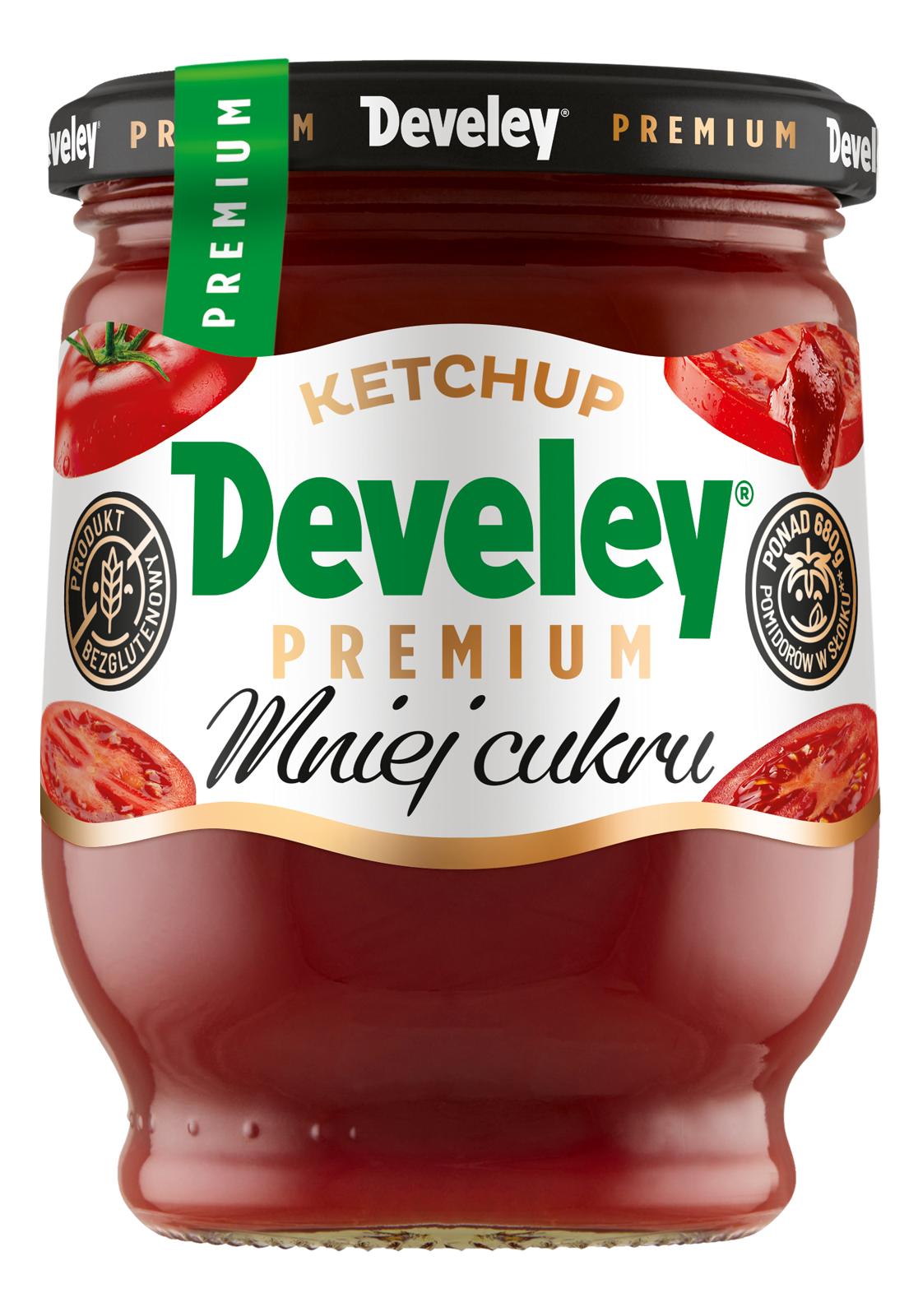 Ketchup (z mniejszą zawartością cukru) bezglutenowy