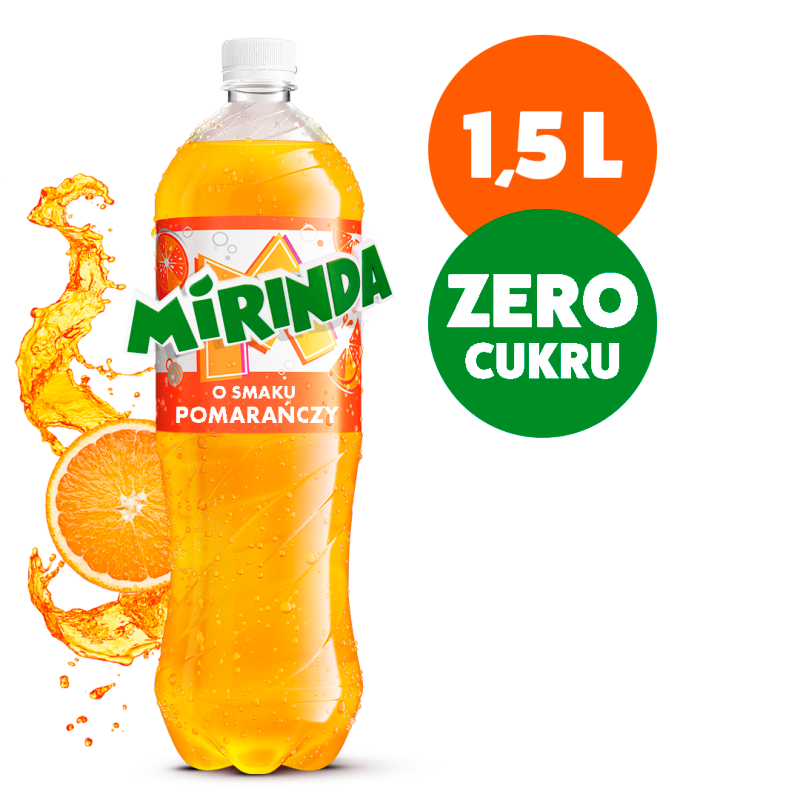 Napój gazowany o smaku pomarańczowym bez cukru