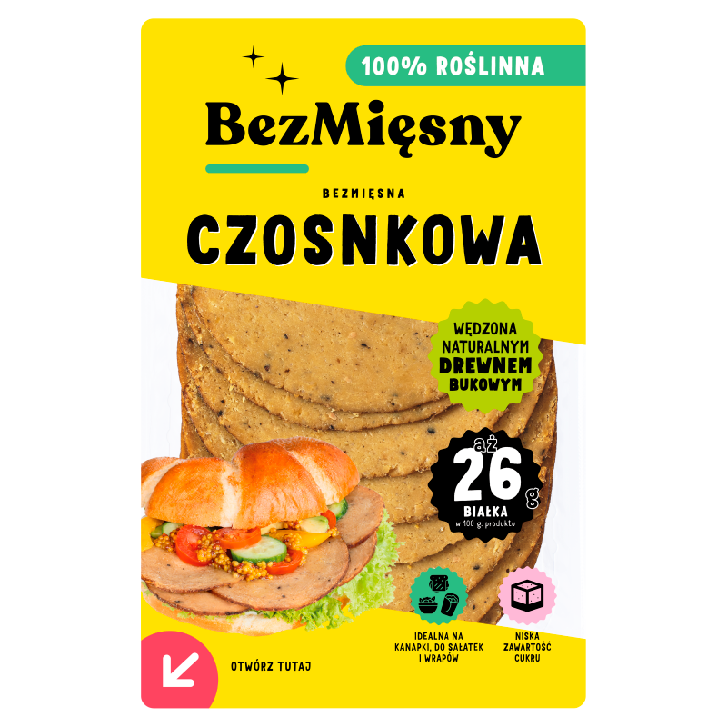 Bezmięsna szynka czosnkowa