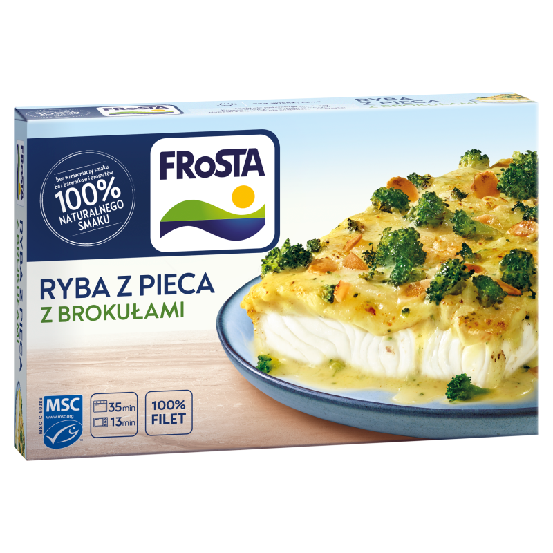 Ryba z pieca z brokułami mrożona