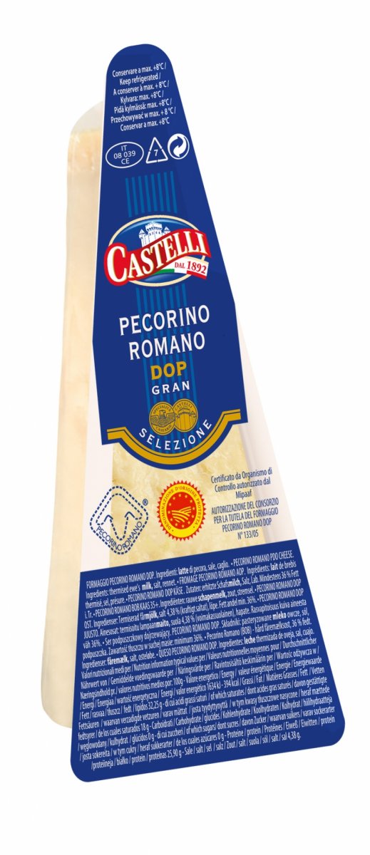 Pecorino Romano ser z mleka owczego twardy w kawałku