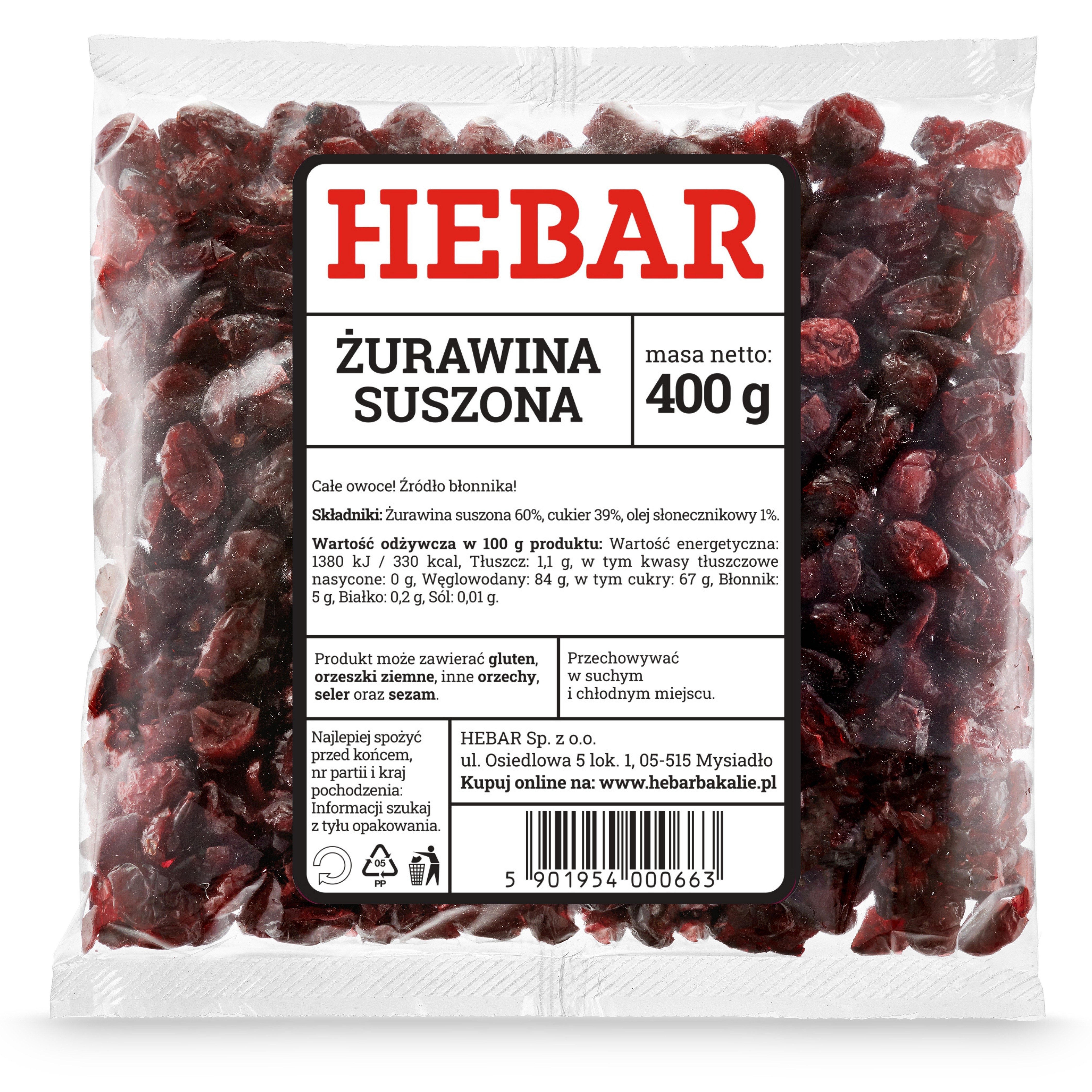 Żurawina suszona