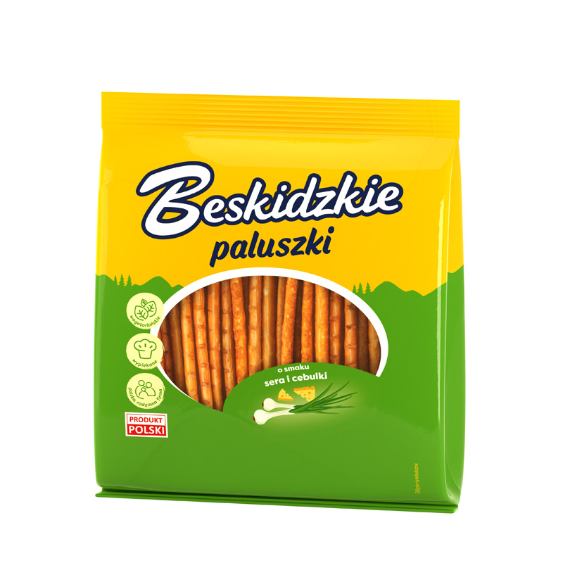 Paluszki o smaku serowo cebulowym