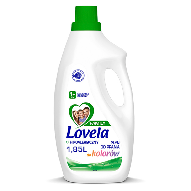 Hipoalergiczny Płyn do prania tkanin kolorowych 28 prań Family 1850ml