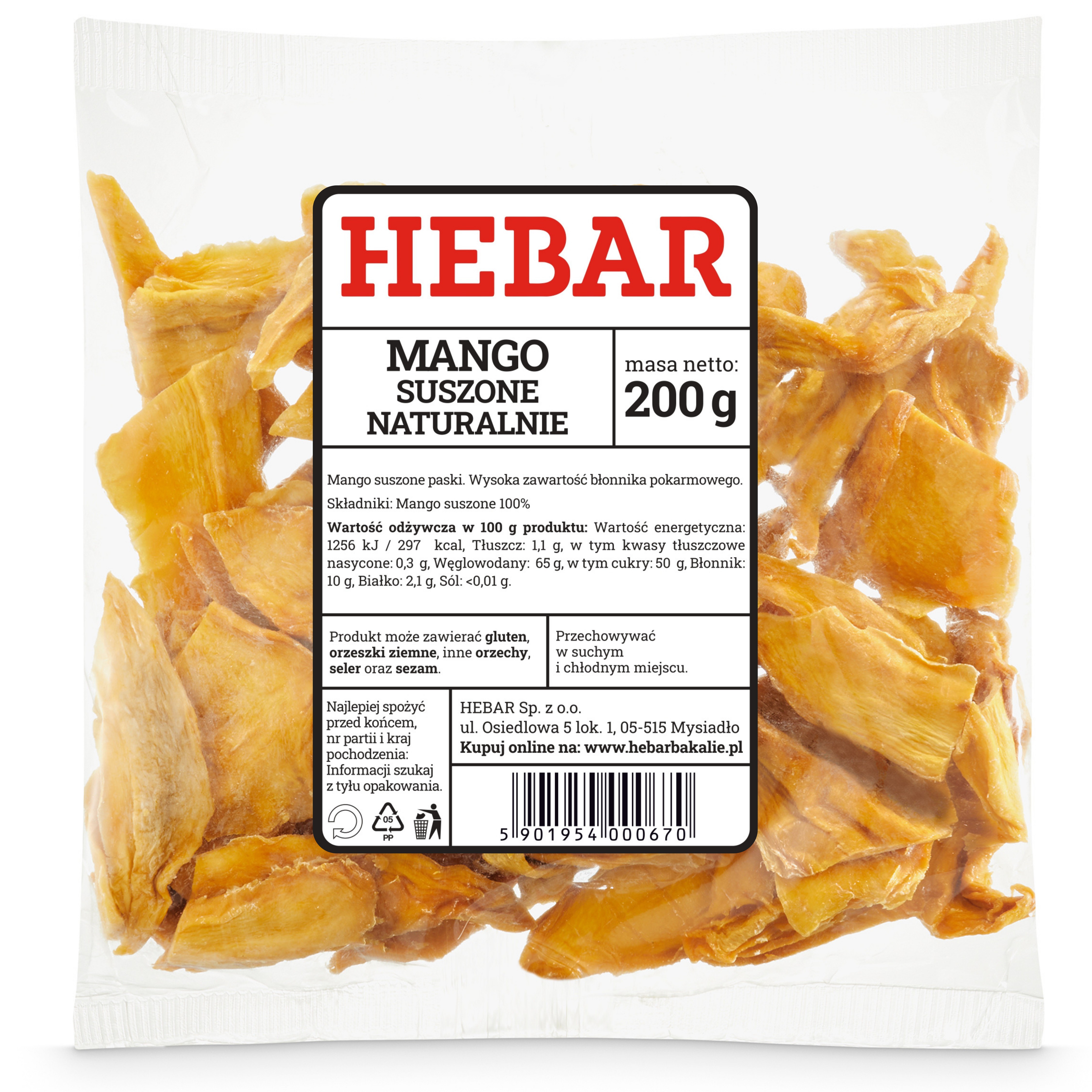 Mango suszone naturalnie