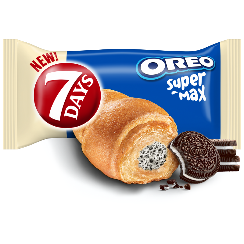 Croissant z nadzieniem o smaku Oreo
