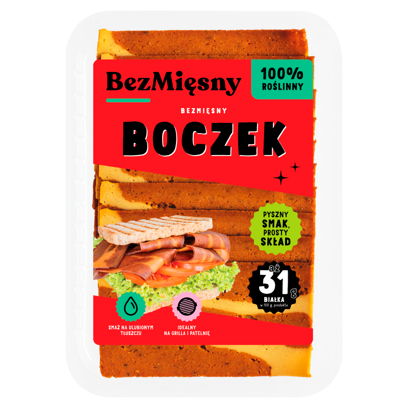 Bezmięsny Boczek w plastrach