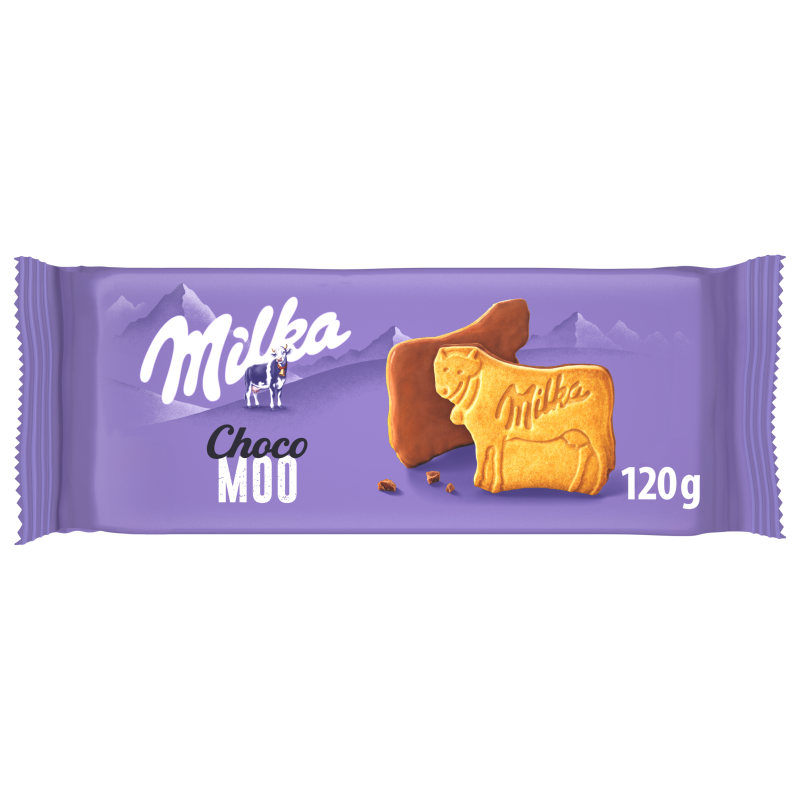 Ciastka oblane czekoladą mleczną z mleka alpejskiego