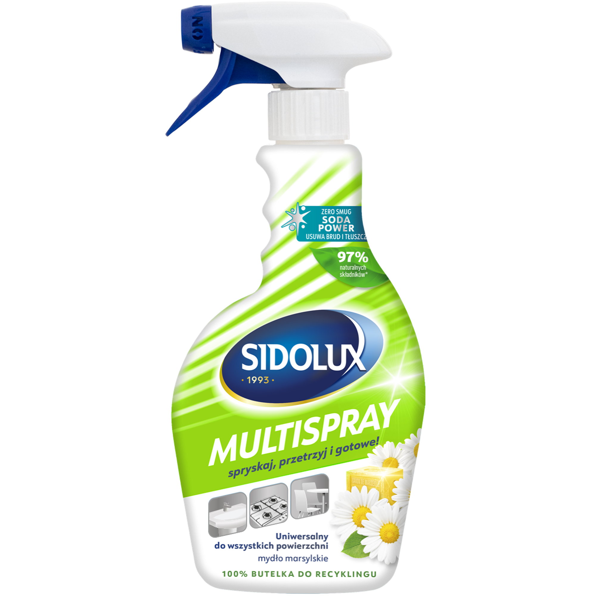 Płyn do czyszczenia uniwersalny w sprayu Mydło Marsylskie 500ml