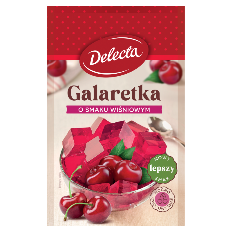 Galaretka o smaku wiśniowym