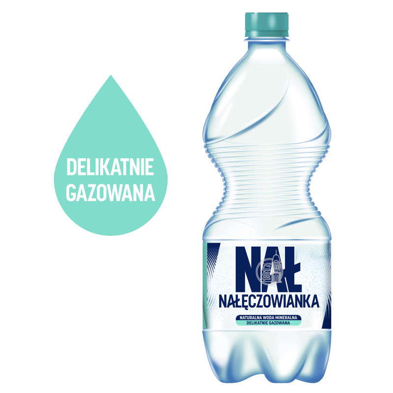Naturalna woda mineralna delikatnie gazowana