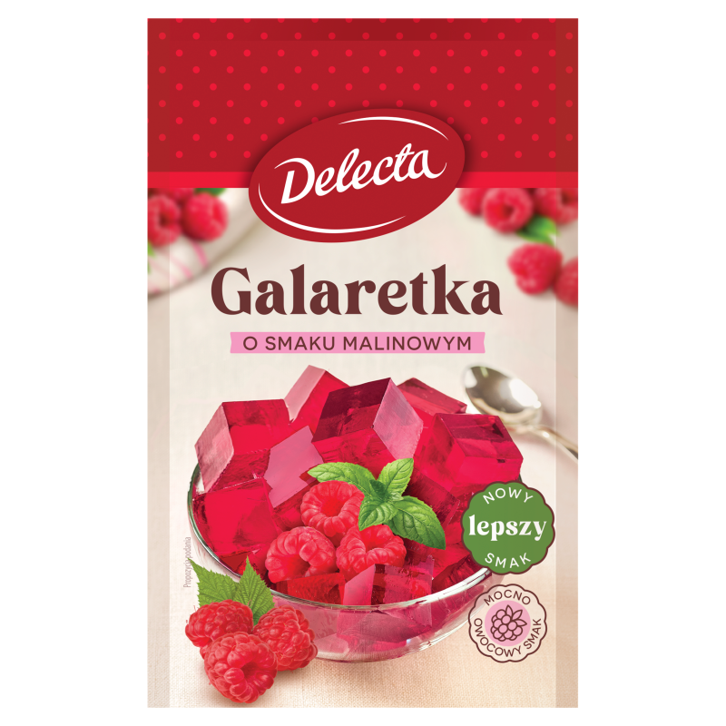 Galaretka o smaku malinowym