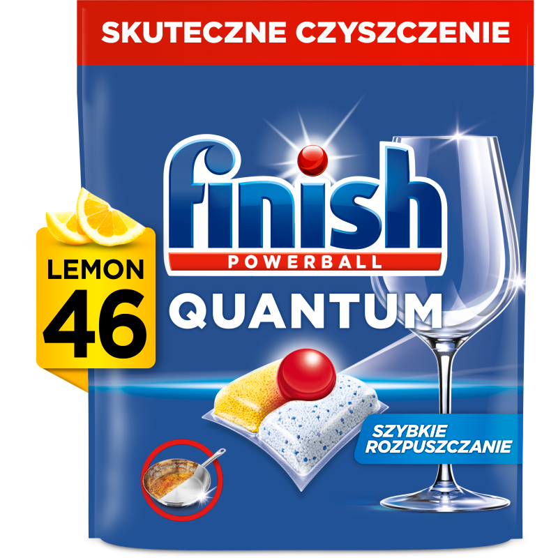 Kapsułki do zmywarki Quantum Lemon 46 szt.