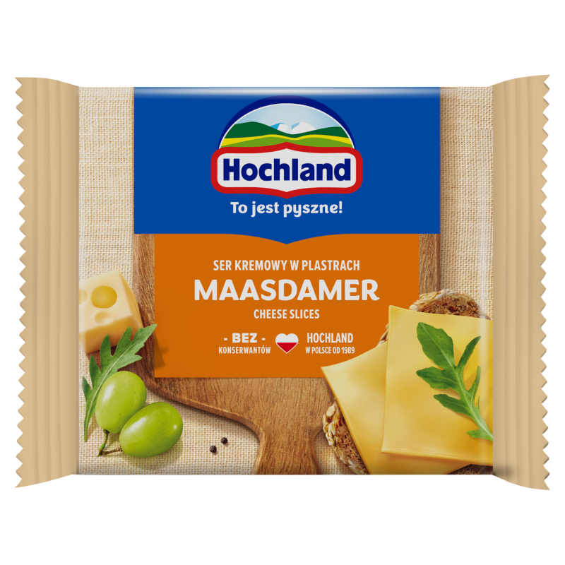 Ser kremowy topiony w plastrach Maasdamer