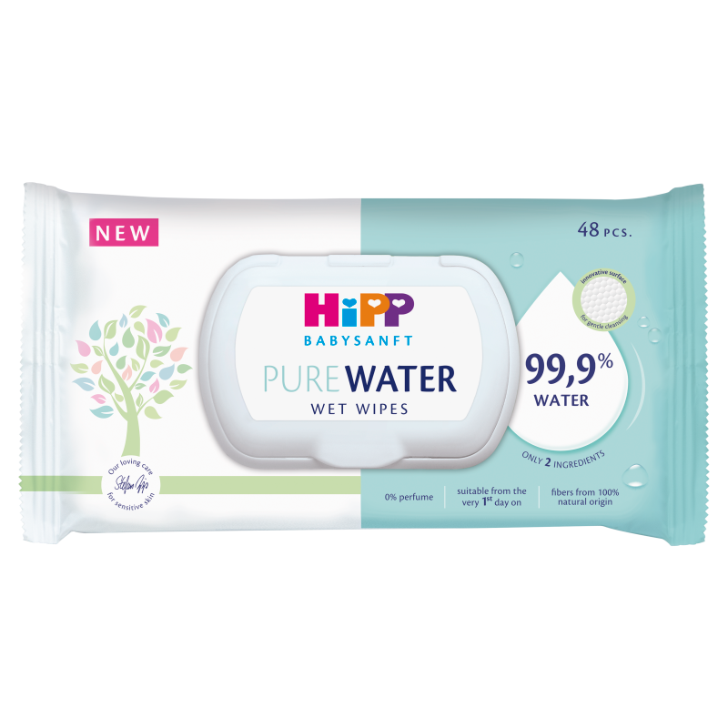 Babysanft Chusteczki PURE WATER 99% wody 48 szt.