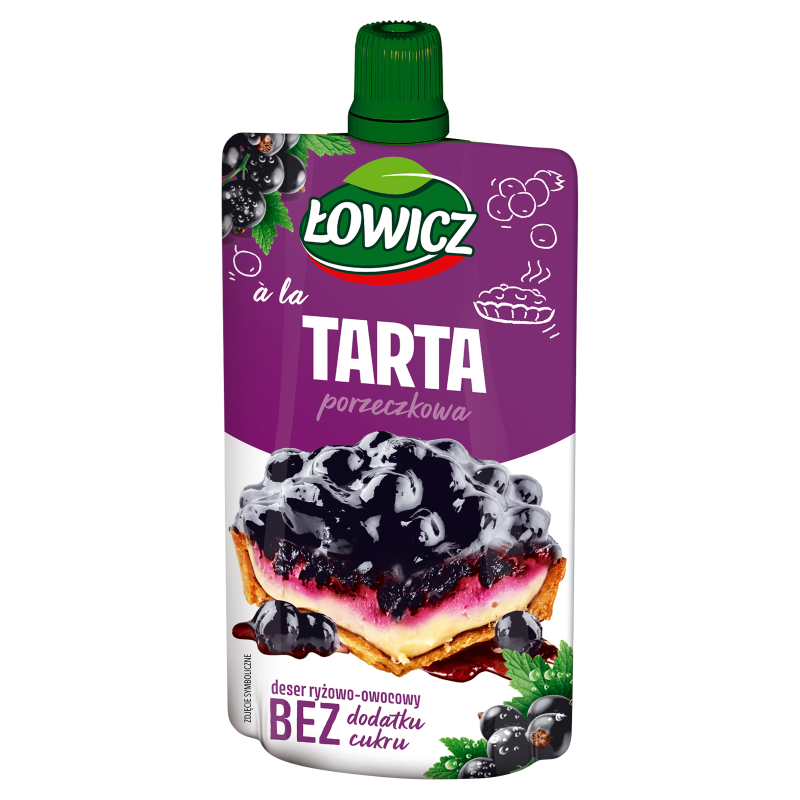 Deser ryżowo owocowy a'la tarta porzeczkowa