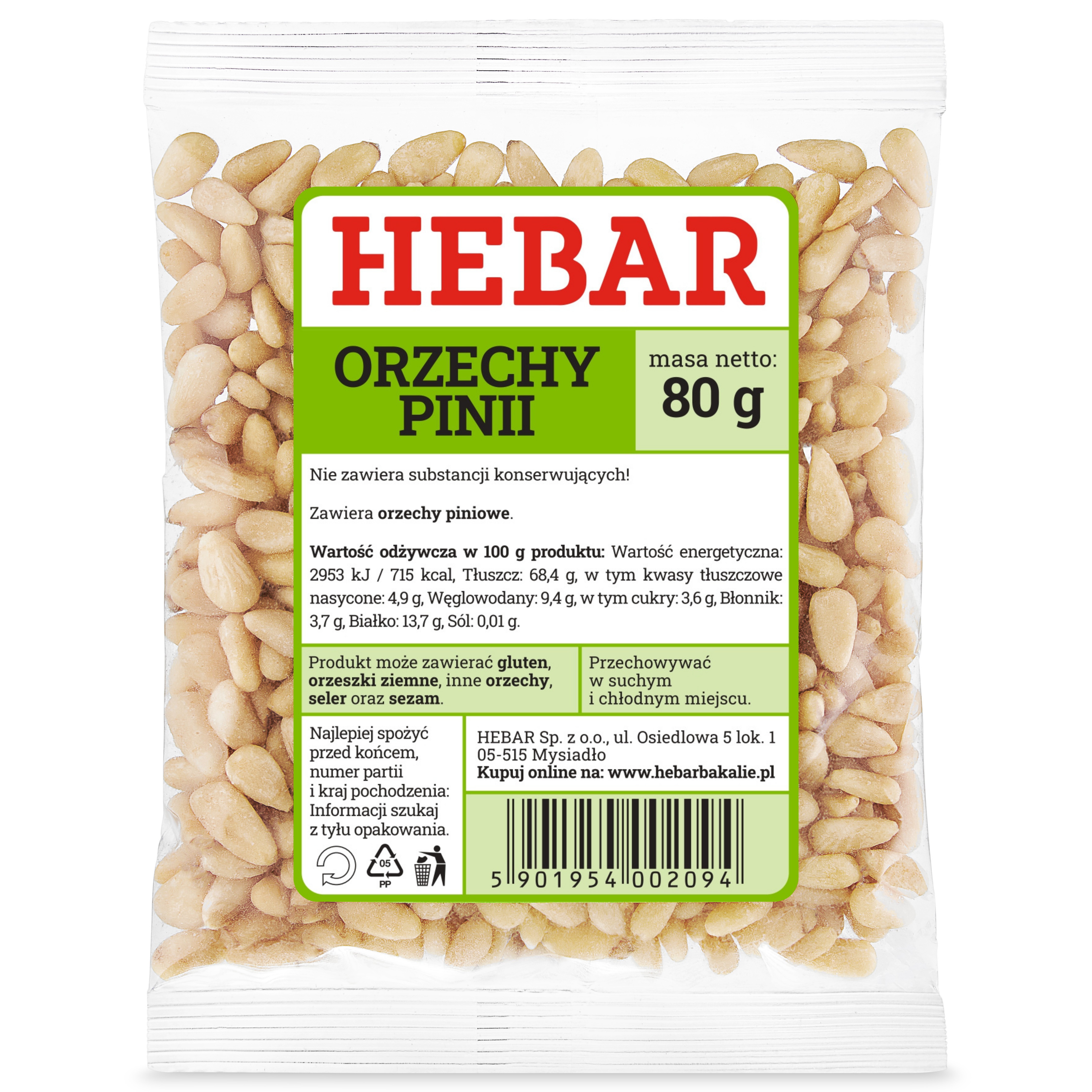Orzechy pinii