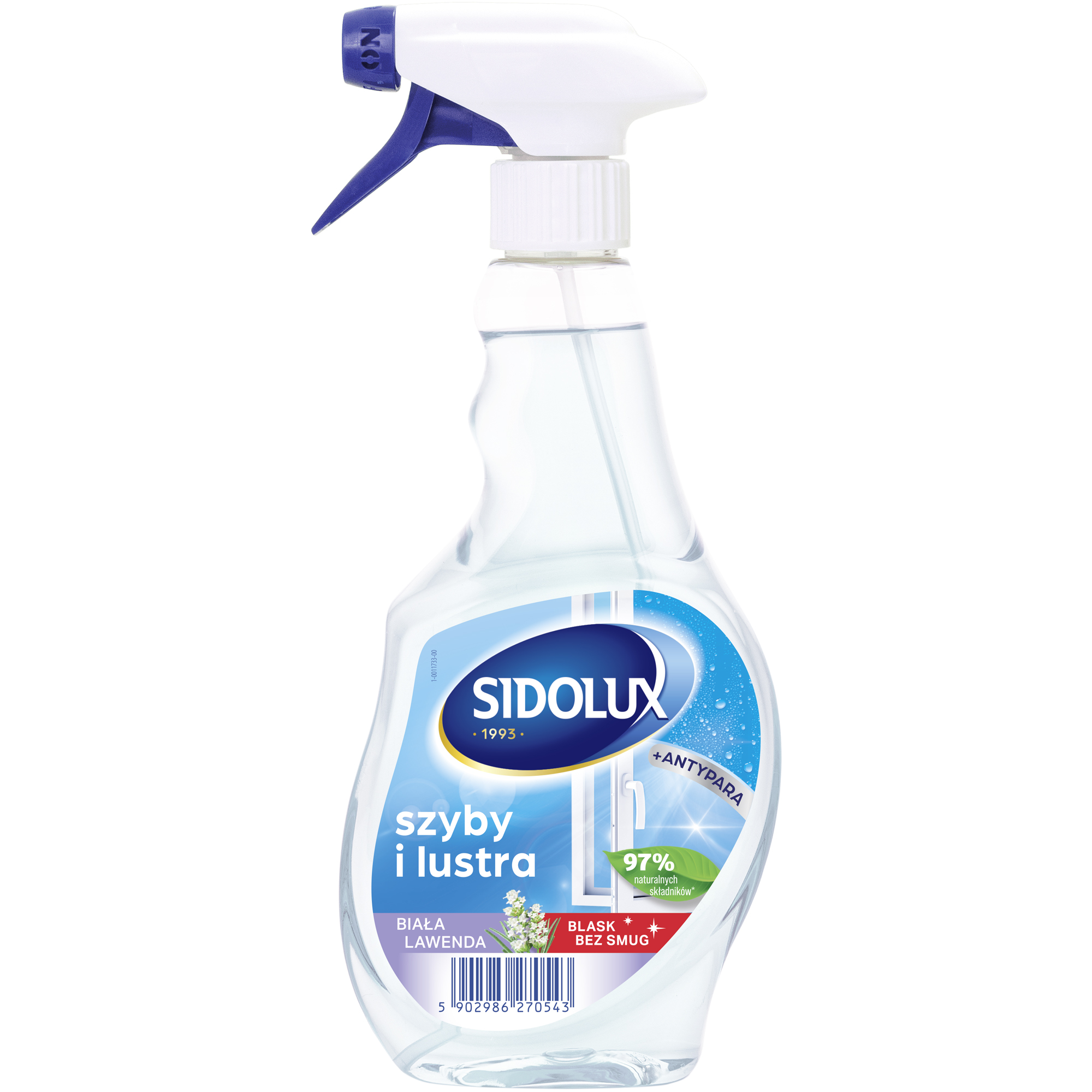 Płyn do mycia Szyb i Luster w sprayu Biała Lawenda 500ml