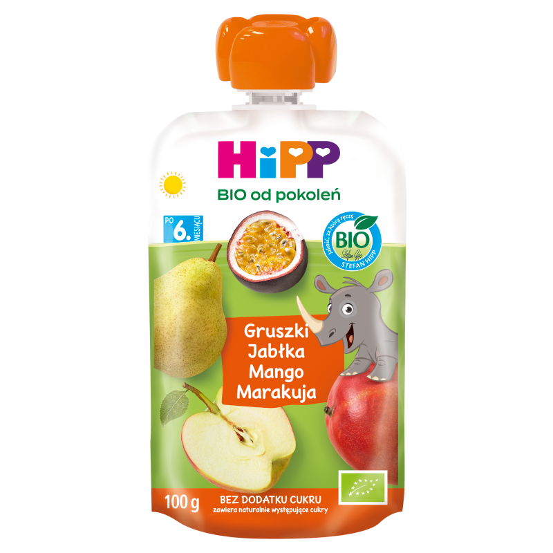 Gruszka,jabłko,mango, marakuja, po 6 miesiącu
