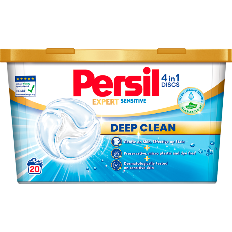 Kapsułki do prania tkanin białych Deep Clean Sensitive 20 szt.