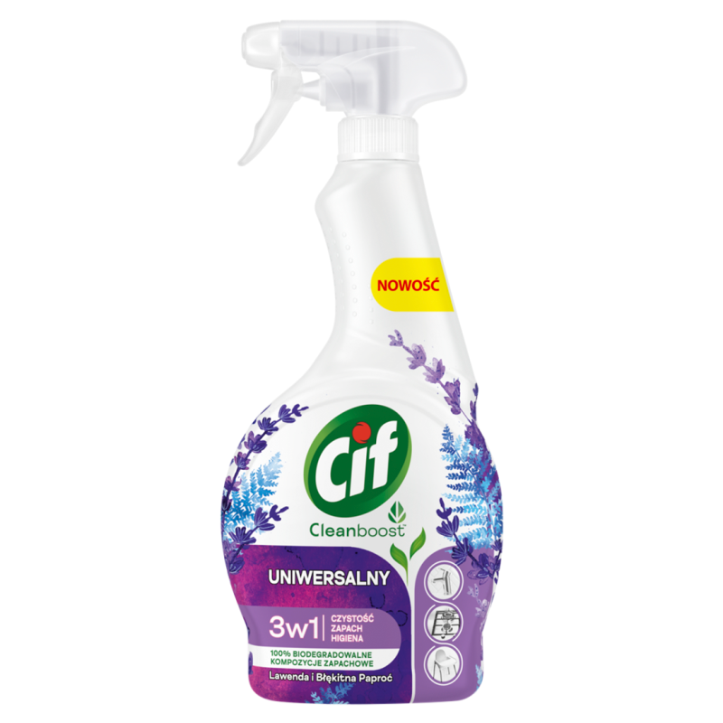 Płyn do czyszczenia uniwersalny w sprayu 3w1 Lawenda 500ml
