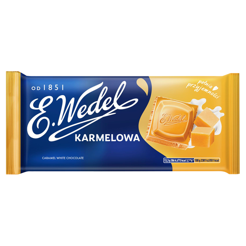 Czekolada biała, karmelowa