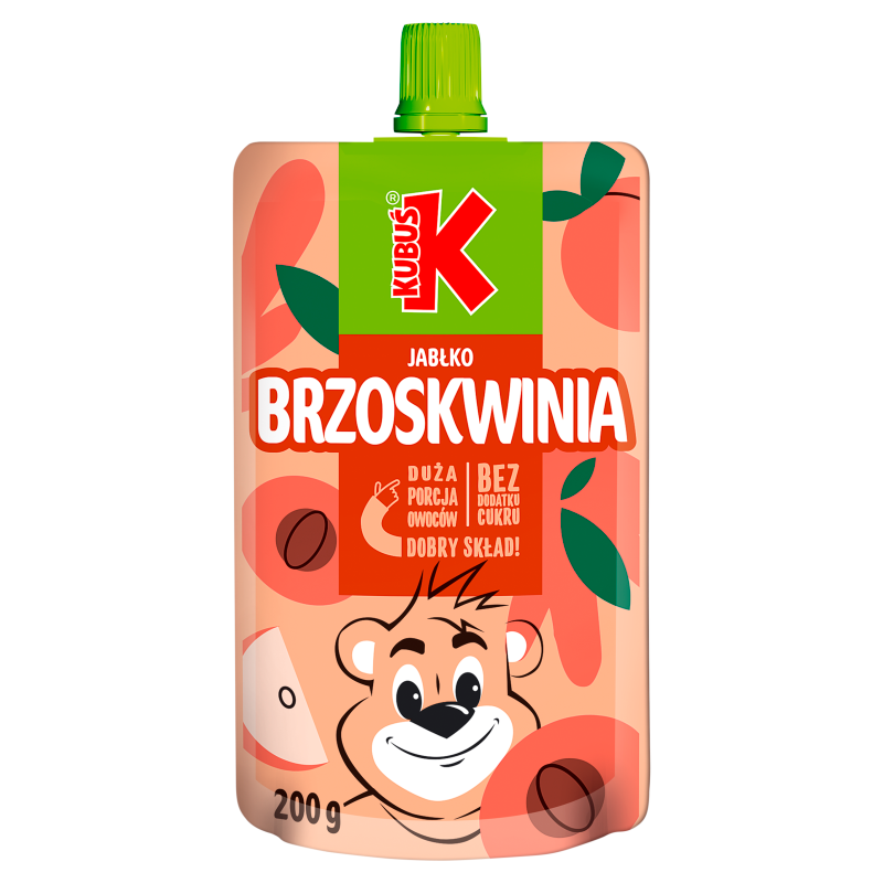 Mus brzoskwiniowo-jabłkowy (bez dodatku cukru)