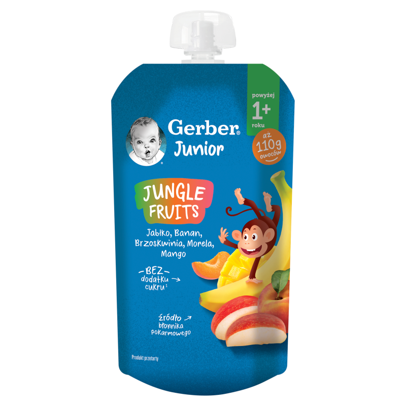 Jungle Fruits Deserek jabłko banan brzoskwinia morela mango powyżej 1 roku