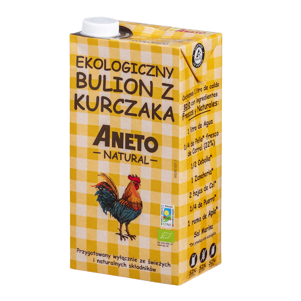 Bulion z kurczaka (w płynie) bezglutenowy BIO
