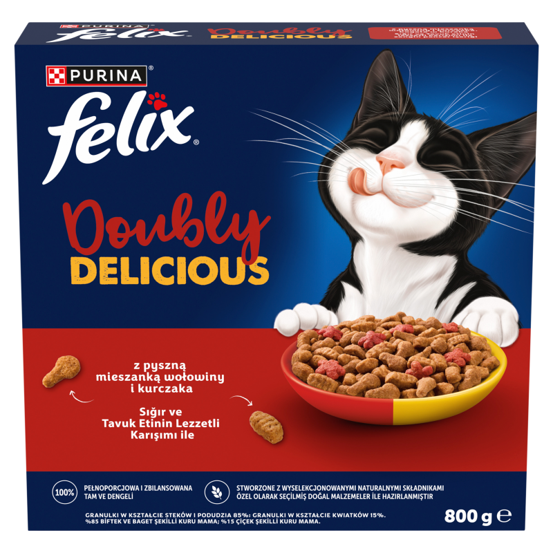 Doubly Delicious Karma dla dorosłych kotów wołowina i kurczak