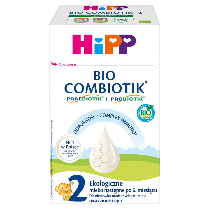 Ekologiczne mleko następne dla niemowląt po 6. miesiącu