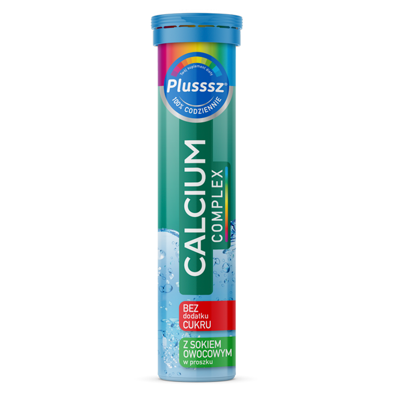 Calcium COMPLEX z sokiem owoc. (20 tabl. mus.)