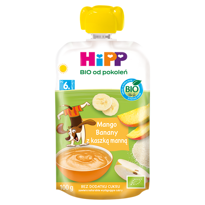 Kaszka Manna z mango i bananem - po 6 miesiącu