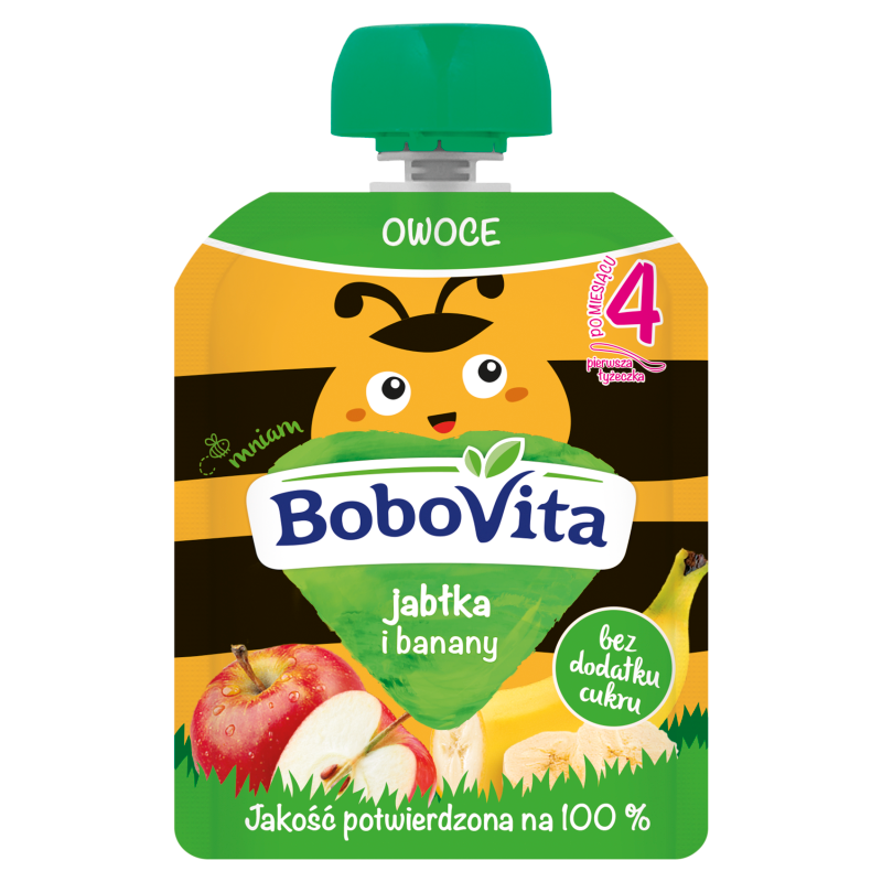 Mus jabłka i banany po 4 miesiącu (tubka)