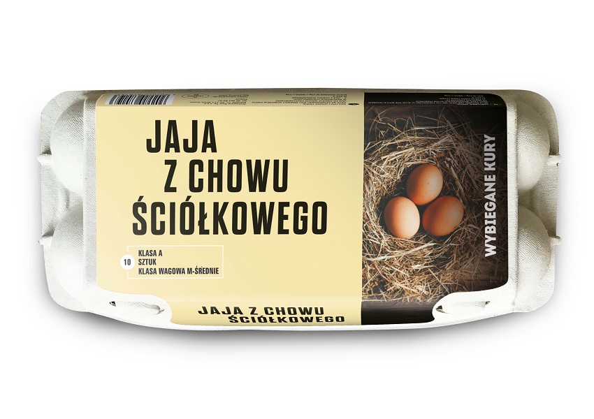 Jaja kurze z chowu ściółkowego (rozmiar M) - 10 szt.