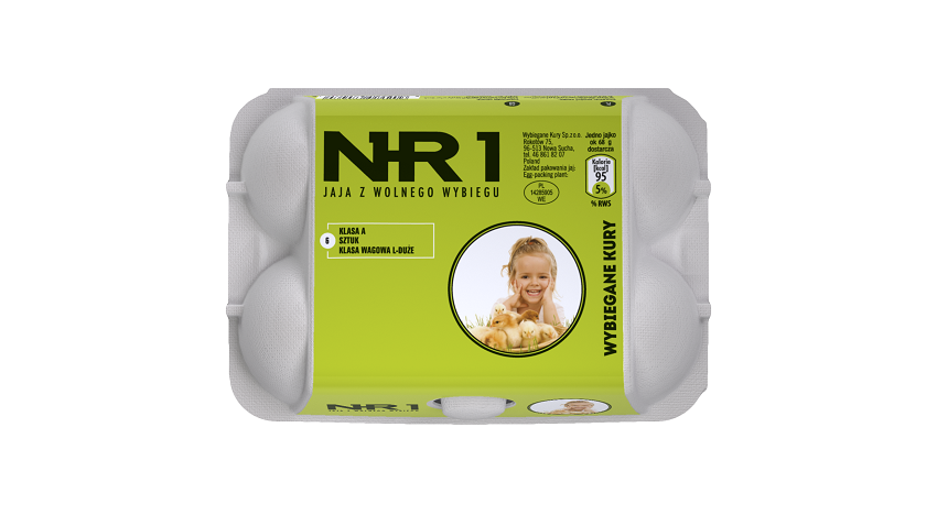 Jaja kurze z wolnego wybiegu (rozmiar L) - 6 szt.
