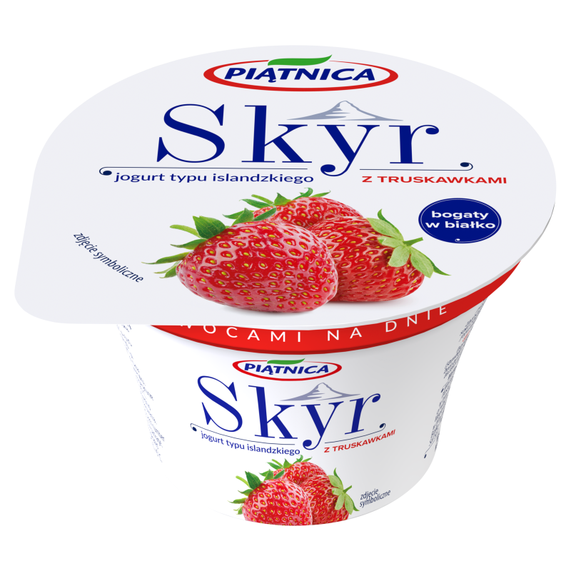 Jogurt typu islandzkiego z truskawkami