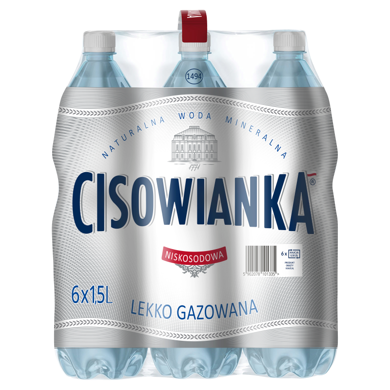 Naturalna woda mineralna lekko gazowana