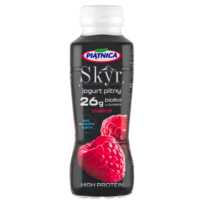 Skyr jogurt pitny proteinowy bez dodatku cukru malina