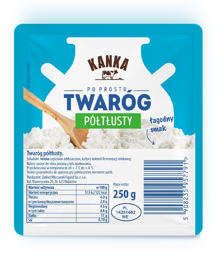Twaróg półtłusty