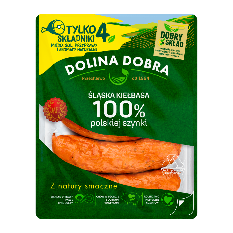 Śląska kiełbasa 100% z polskiej szynki