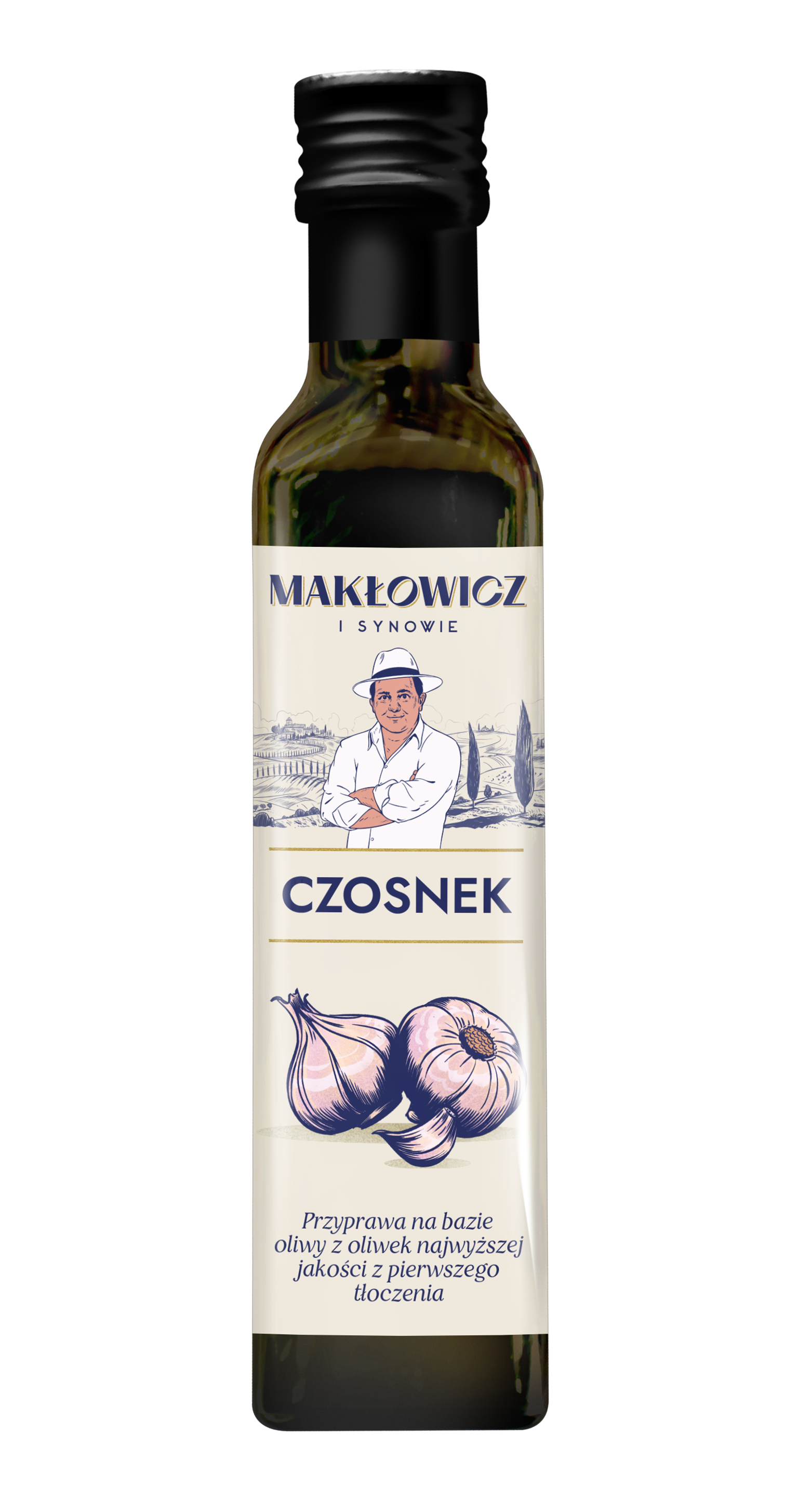 Oliwa z oliwek z dodatkiem czosnku