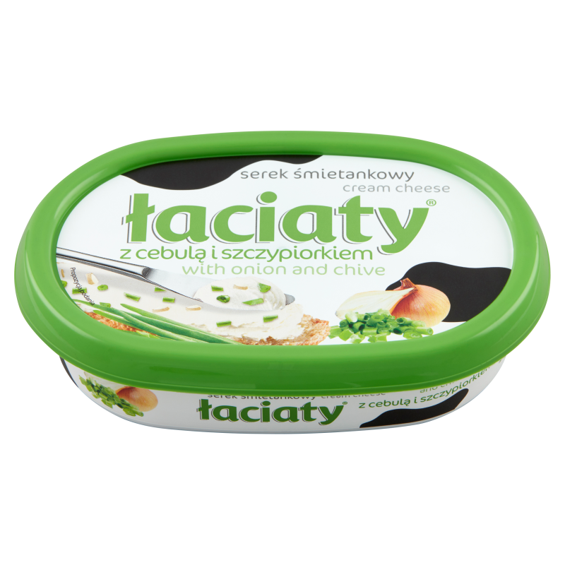 Serek śmietankowy Łaciaty z cebulą i szczypiorkiem