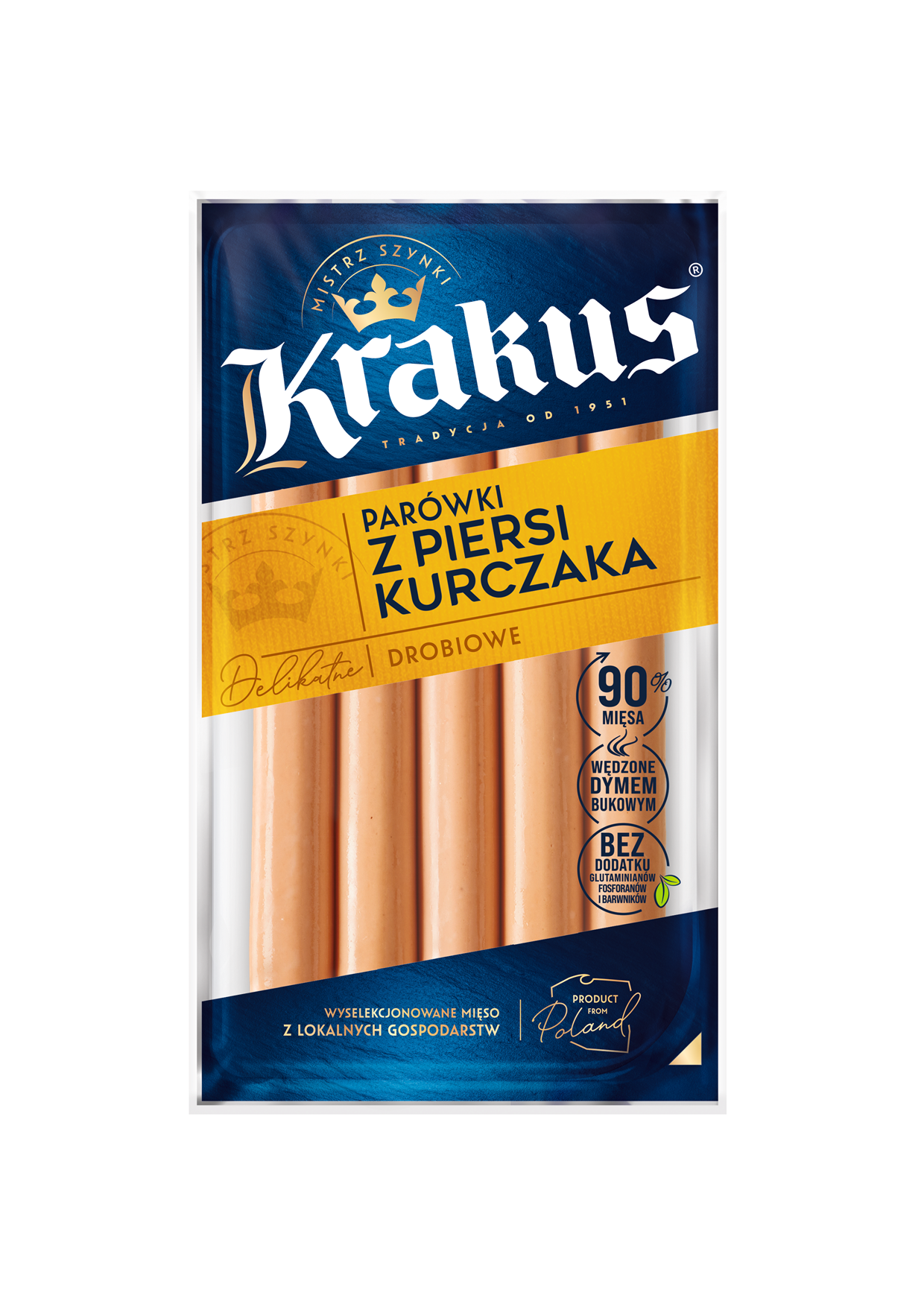 Parówki z piersi kurczaka